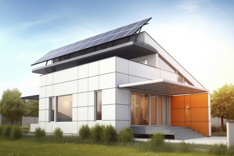 3d house model with modern architecture