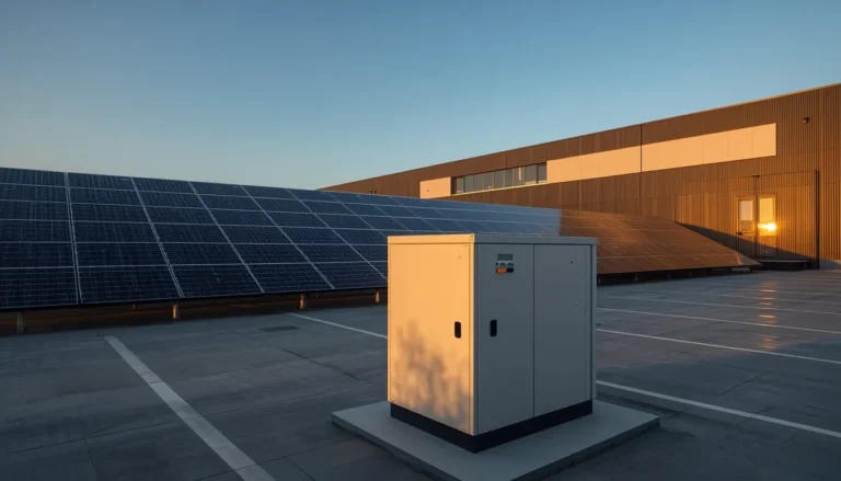 Instalacja fotowoltaiczna 50 kWp na dachu hali firmowej wraz z przemysłowym magazynem energii — rozwiązanie ZENERGY finansowane w leasingu 101%